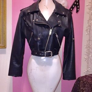 🕶Vintage Black Leather Jacket 🕶